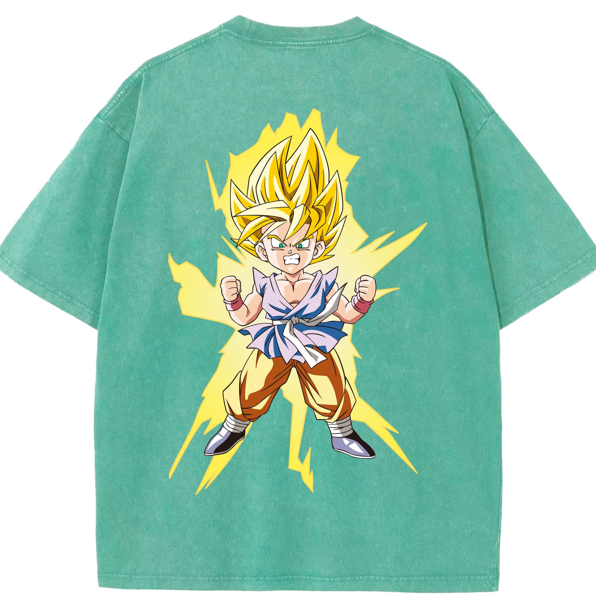 （画像用） ドラゴンボール ベジット DRAGON BALL Vegetto 綿100% ヴィンテージ風 半袖Tシャツ（背面プリント）